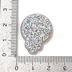 カラフルなアクリルプラスチックカボション  ロリポップ  26x20x2mm&nbsp;OACR-R269-07A
