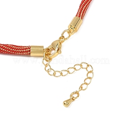 Изготовление ожерелий из круглого нейлонового хлопкового шнура диаметром 4 мм NJEW-C106-02G-10