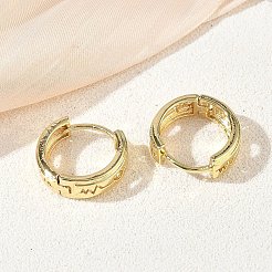 Orecchini a cerchio in ottone&nbsp;KK-CBA30C7-22G