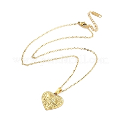Colliers avec pendentif en acier inoxydable 304 pour amoureux du cœur et du crâne&nbsp;NJEW-G083-02F-G