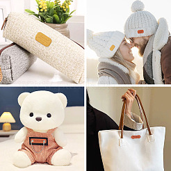 100 шт. 20 стиля этикеток из искусственной кожи&nbsp;PURS-TA0001-02