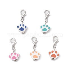 Подвесные украшения из полимерной глины и бусин в тибетском стиле ручной работы&nbsp;HJEW-JM03278