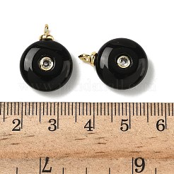 Pendentifs en onyx noir naturel&nbsp;G-H328-08G-A16