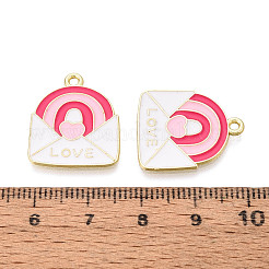 Подвески из сплава с эмалью ко дню святого валентина&nbsp;ENAM-T023-15B