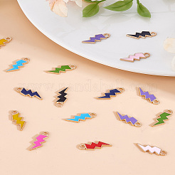 50шт 10 цвета сплава эмалевые подвески&nbsp;ENAM-LP0001-04