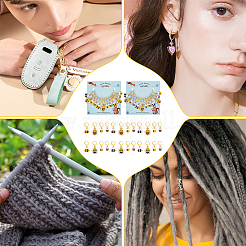 Кулон из сплава эмали пчелы и баночка с медом маркеры петель с замком HJEW-PH01865