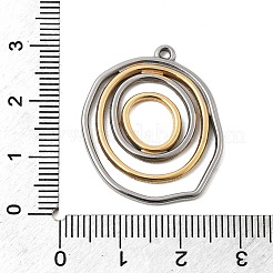 Placcatura ionica (ip) ciondoli in acciaio inossidabile 304&nbsp;STAS-M312-02GP