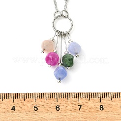 Colliers pour femmes avec pendentif en forme de dé&nbsp;NJEW-JN06450-02