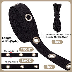 5 ярд хлопчатобумажных лент со стальными люверсами&nbsp;OCOR-GA0002-18A