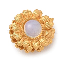 Perles en laiton de fleurs&nbsp;GG-D002-12G
