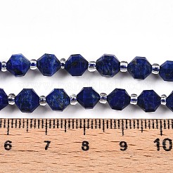 Нитки бусины из натурального ляписа-лазури G-O201B-25-1