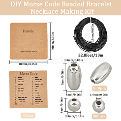 Набор для самостоятельного изготовления браслета из бисера с азбукой Морзе DIY-SC0024-46C
