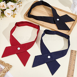 3шт. 3-х цветный полиэстеровый регулируемый женский галстук&nbsp;AJEW-HY0002-57