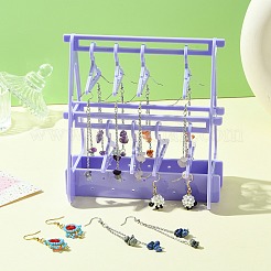 2-слойная акриловая стойка для хранения сережек в стиле вешалки&nbsp;ST-CJ0034-01A