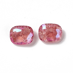 Cabochon di strass in vetro stile k9 crackle al chiaro di luna&nbsp;RGLA-J025-B-IO