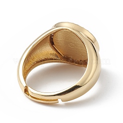 Регулируемое кольцо в форме сердца из прозрачного кубического циркония с эмалью&nbsp;RJEW-C039-03