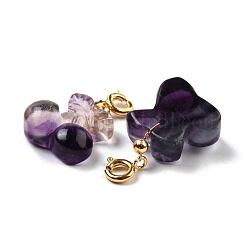 Подвески с резьбой из натурального флюорита G-J387-95