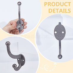 Железный крючок для одежды&nbsp;AJEW-WH0696-203