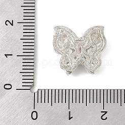 Латунные микро проложить кубического циркония бусы KK-K297-34B-S