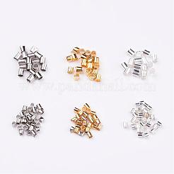 1 коробка 3 Цвет латунь обжимной бисер KK-X0057-B