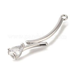 Латунные микро проложить кубического циркония подвески&nbsp;KK-M301-17P