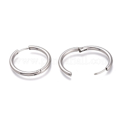 Серьги-кольца Huggie Hoop из нержавеющей стали 201 EJEW-O095-05-13