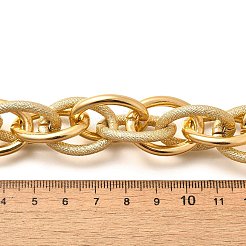 パンク&ヒップホップスタイルの合金ローロチェーンリンクブレスレット、女性と男性用  ゴールドカラー  7-5/8インチ（19.4cm）&nbsp;BJEW-K270-01G