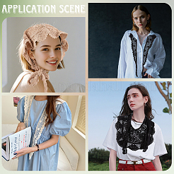 Полиэстеровый трикотажный треугольный платок AJEW-WH20072-69B