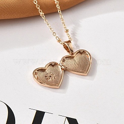 Ожерелья-медальоны из прозрачного кубического циркония&nbsp;LS-NJEW-A036-01A