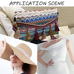 Металлизированная кружевная отделка&nbsp;OCOR-WH20020-23A