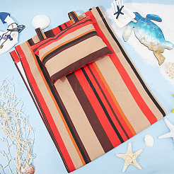 Полосатый узор стул холст ткань&nbsp;AJEW-WH0248-452C