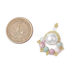 Подвески из стеклянных бусин в виде отпечатков лап&nbsp;PALLOY-MZ00572-04