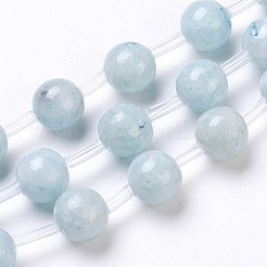 Brins de perles de marbre teintées naturelles&nbsp;G-I203-A-8mm-1