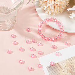 1000pcs perles acryliques transparentes&nbsp;TACR-ME0001-09A
