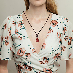 6 шт. 6 стильных ожерелья с подвесками из драгоценных камней&nbsp;NJEW-AN0001-34