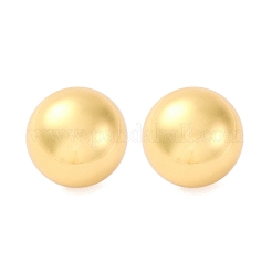 半円形 304 ステンレススチール スタッド イヤリング  ゴールドカラー  22mm&nbsp;EJEW-A125-80G-G