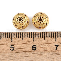 Латунные микро проложить кубического циркония бусы KK-F910-05G