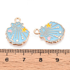 Подвески из сплава морских животных с эмалью&nbsp;X-ENAM-T022-34H