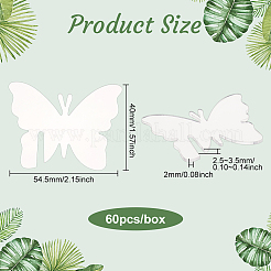 60шт акриловые подвески для бокалов AJEW-FG0002-24