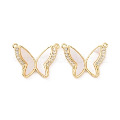 Латунные микропаве прозрачные подвески с фианитом&nbsp;KK-E068-VC149