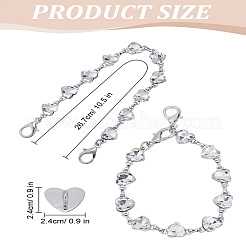 1 шт. цепочка из сплава Zice в форме сердца для мобильных ремней&nbsp;HJEW-LP0001-14