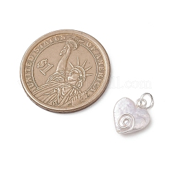 Подвески в форме сердца из натурального жемчуга кеши&nbsp;PALLOY-JF04809-02