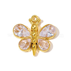 Подвески из нержавеющей стали 304 с кубическим цирконием&nbsp;STAS-OY010-03G