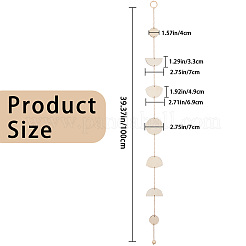 Фаза луны в богемном стиле HJEW-WH0053-13