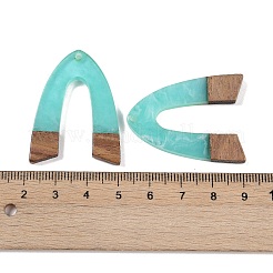 Подвески из смолы и дерева&nbsp;WOOD-F015-16D