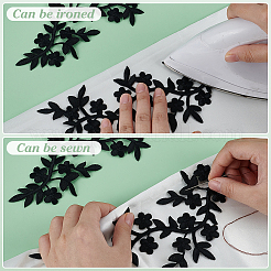 6 Stück Blumen-Stickerei aus Viskose zum Aufnähen von Ornament-Accessoires&nbsp;PATC-FG0002-56A