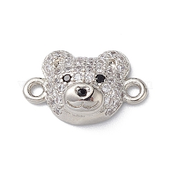 Шармы-соединители из латуни с микропаве из кубического циркония&nbsp;KK-m240-21G