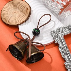 Ornements suspendus en forme de cloche en fer pour Halloween&nbsp;HJEW-JM02433