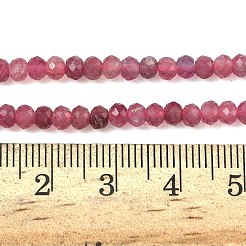Натуральный розовый турмалин бисер нитей G-RM250101-N16