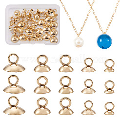 75 шт. 5 стиля 304 нержавеющая сталь бусины колпачки подвески STAS-CD0001-14